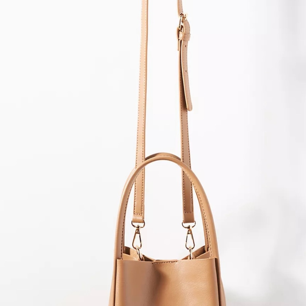 Anthropologie Tan Crossbody Bag